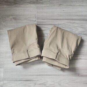 TIME AND TRU Women's Khaki Hi-rise Denim Pull-on Jegging Pants S(4-6) Stretch